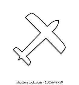 airplane icon- vector illustration