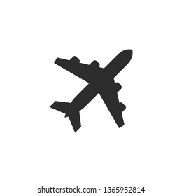 Airplane icon. Vector illustration.