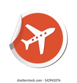 Airplane icon. Vector illustration