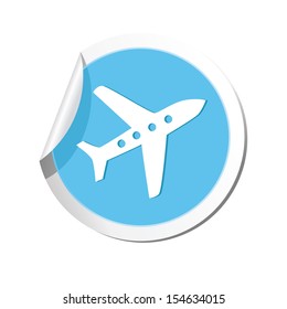 Airplane icon. Vector illustration