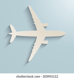 Airplane icon. Vector illustration