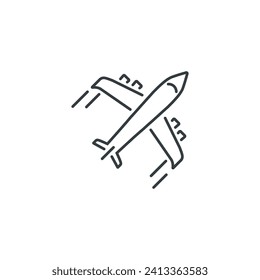 Icono del avión, ilustración del vector del avión