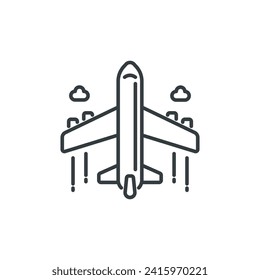 Airplane icon, airplane vector illustration