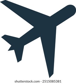 Ilustración vectorial de un icono de avión