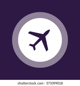 Airplane icon . Vector illustration