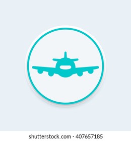 Airplane icon. vector illustration