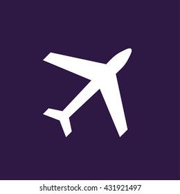 Airplane icon . Vector illustration