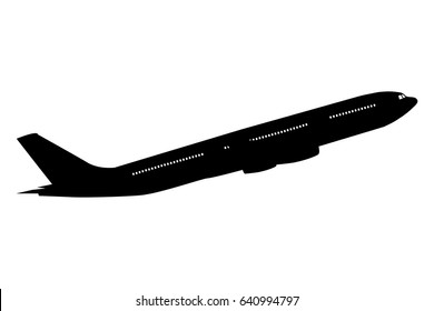 Airplane icon, vector illustration.
