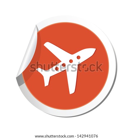 Airplane icon. Vector illustration