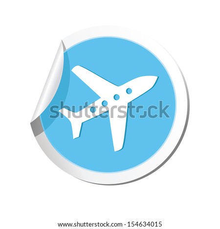 Airplane icon. Vector illustration