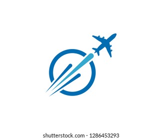 Airplane icon vector illustration design Logo Template - Vector