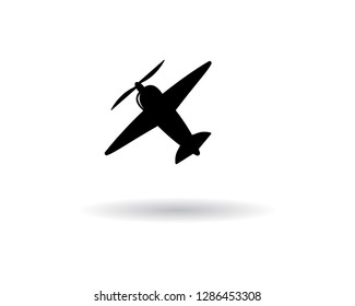 Airplane icon vector illustration design Logo Template - Vector