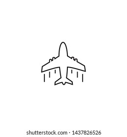 Airplane icon vector illustration design Logo Template