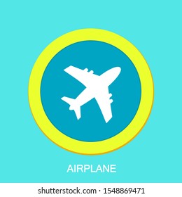 Airplane icon vector illustration design Logo Template