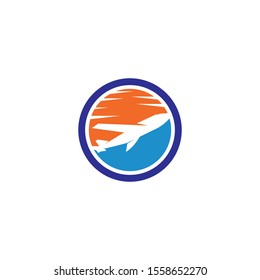 Airplane icon vector illustration design Logo Template