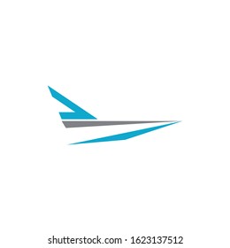 Airplane icon vector illustration design Logo Template