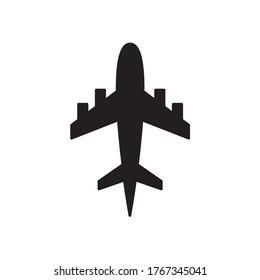 Diseño de iluminación de vectores de iconos de avión