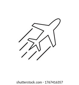 Airplane Icon Vector Illustration Design