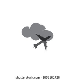 Airplane icon vector illustration design Logo Template