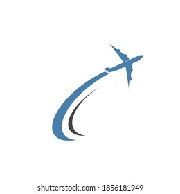 Airplane icon vector illustration design Logo Template