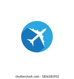 Plantilla de diseño de logotipos de ilustraciones vectoriales de iconos de avión
