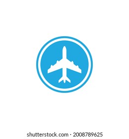 Airplane icon vector illustration design Logo Template