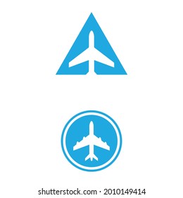 Airplane icon vector illustration design Logo Template
