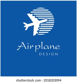 Airplane icon vector illustration design Logo Template