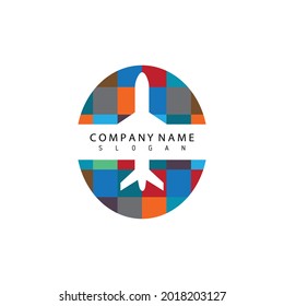 Vektorgrafik-Logo für Airplane-Symbol