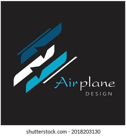 Airplane icon vector illustration design Logo Template