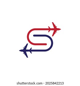 Airplane icon vector illustration design Logo Template