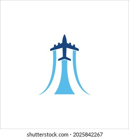 Airplane icon vector illustration design Logo Template