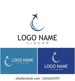 Airplane icon vector illustration design Logo Template