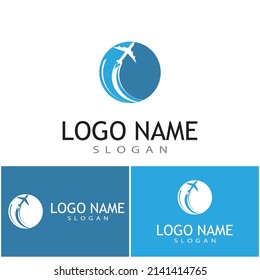 Airplane icon vector illustration design Logo Template