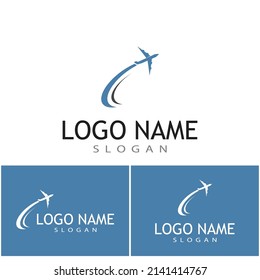 Airplane icon vector illustration design Logo Template