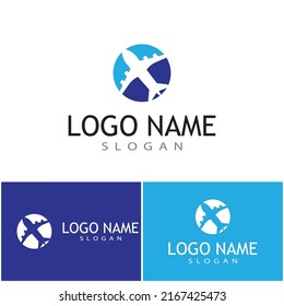 Airplane icon vector illustration design Logo Template