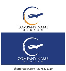 Airplane icon vector illustration design Logo Template