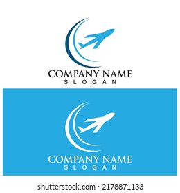 Airplane icon vector illustration design Logo Template