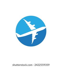 Airplane icon vector illustration design Logo Template