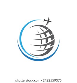 Airplane icon vector illustration design Logo Template