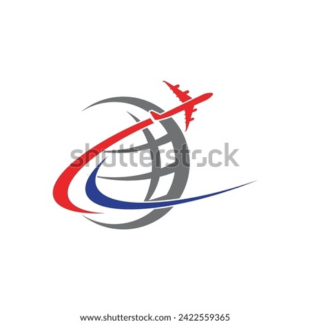 Airplane icon vector illustration design Logo Template