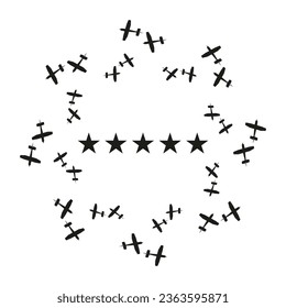 Airplane icon . Vector illustration. EPS 10.