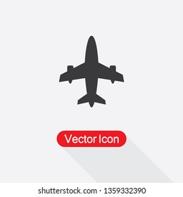 Airplane Icon Vector Illustration Eps10