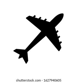 Airplane icon vector illustration flat design