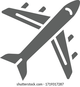 airplane icon vector illustration flat