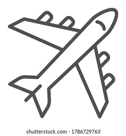 Ilustración del vector del icono del avión 