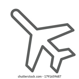 Airplane icon vector illustration flat design