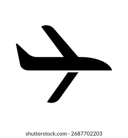  ícone de avião, ilustração vetorial, voo