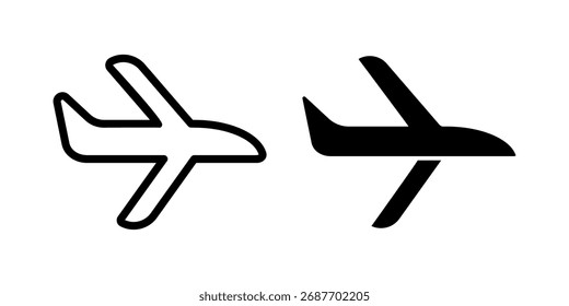  airplane icon, vector illustration, flying