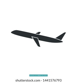 Airplane Icon Vector Illustration Logo Template For Website Or Mobile App